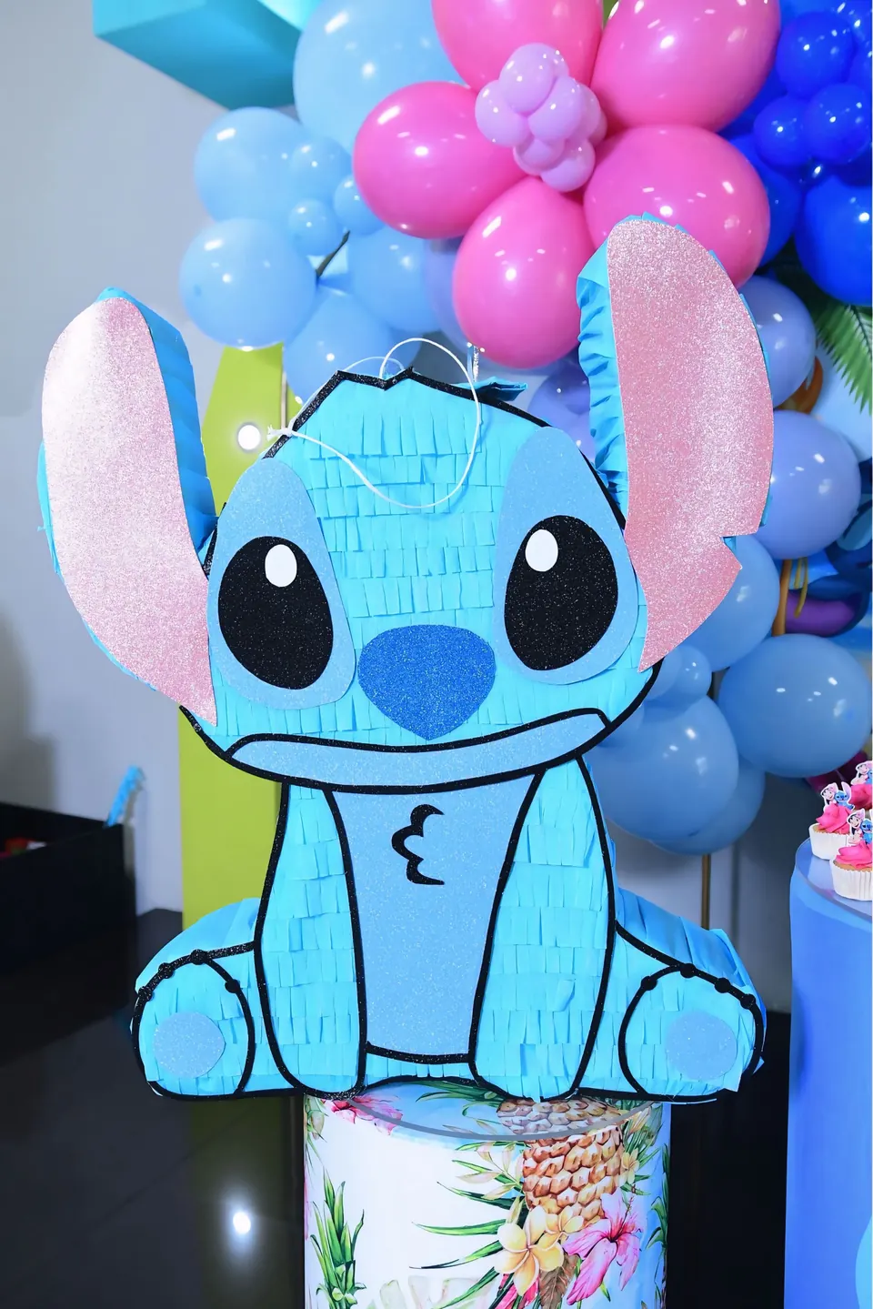 Piñata azul de Stitch